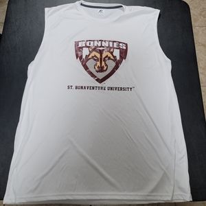 St. Bonaventure University sleeveless tee shirt.
